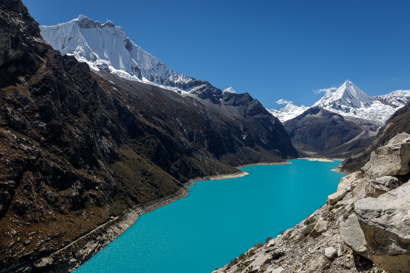 Laguna Parón beneath the Cordillera Blanca